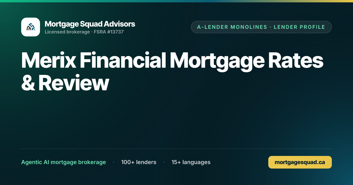 Merix Financial Mortgage Rates & Review
