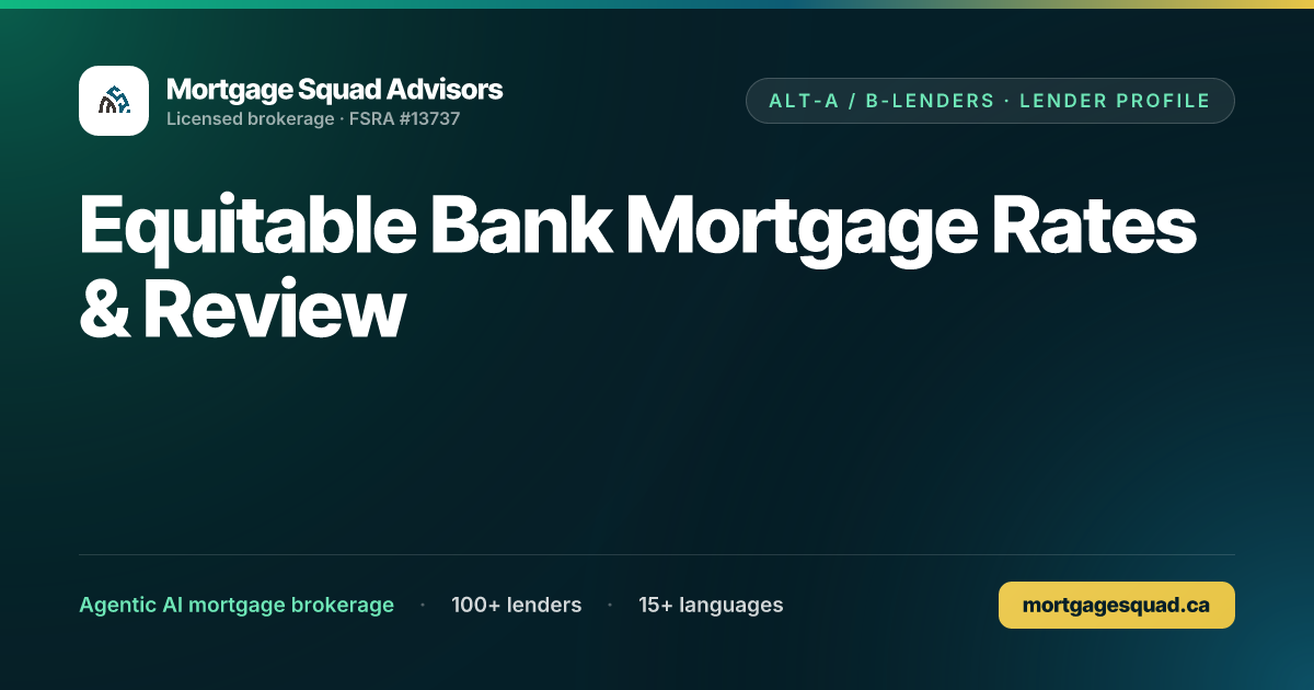 Equitable Bank Mortgage Rates & Review