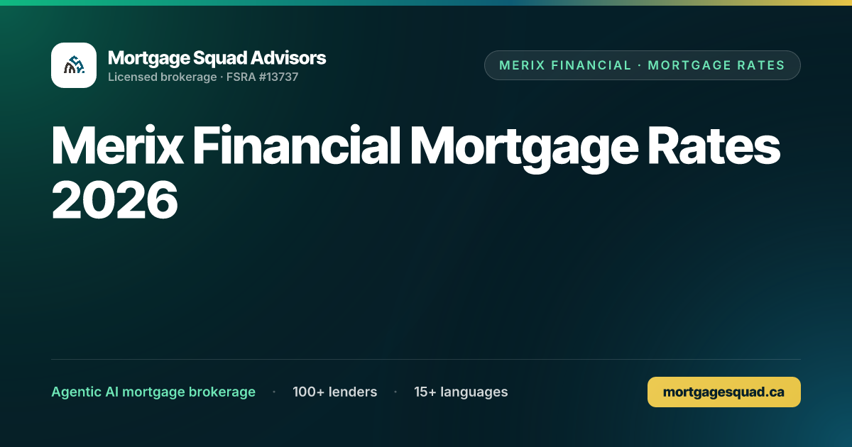 Merix Financial Mortgage Rates 2026