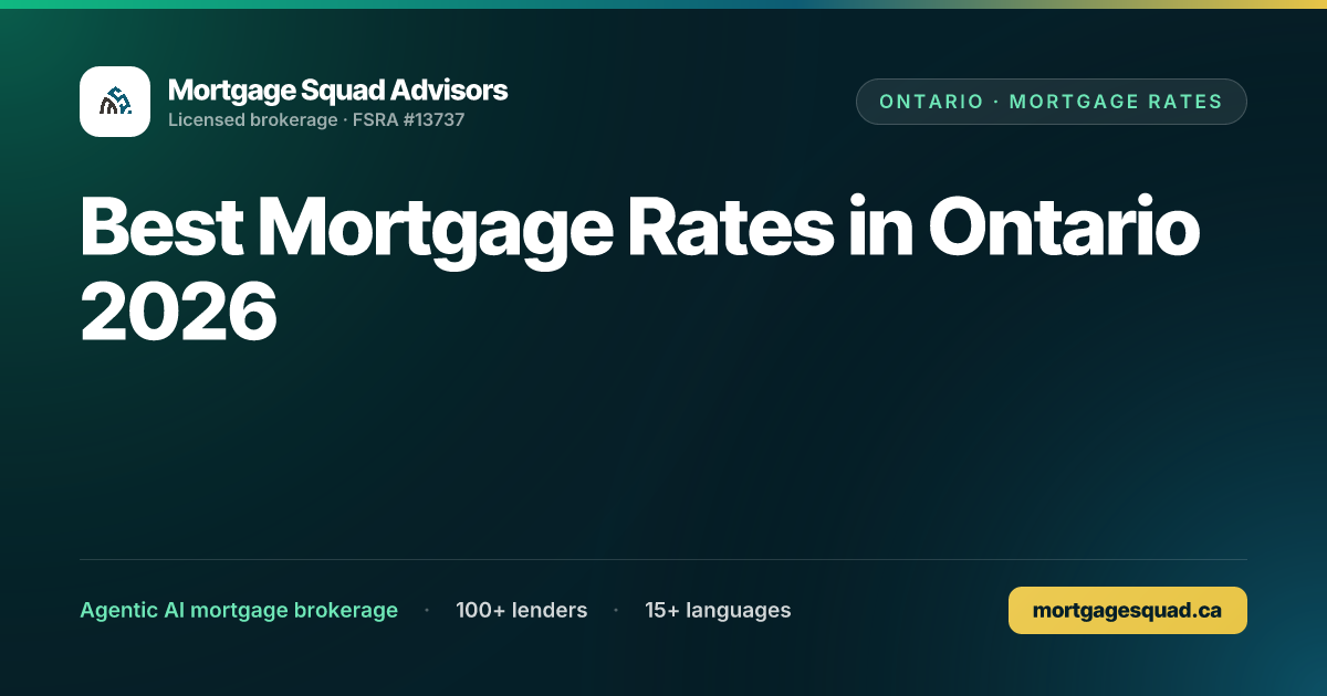 Best Mortgage Rates in Ontario 2026 | Mortgage Squad